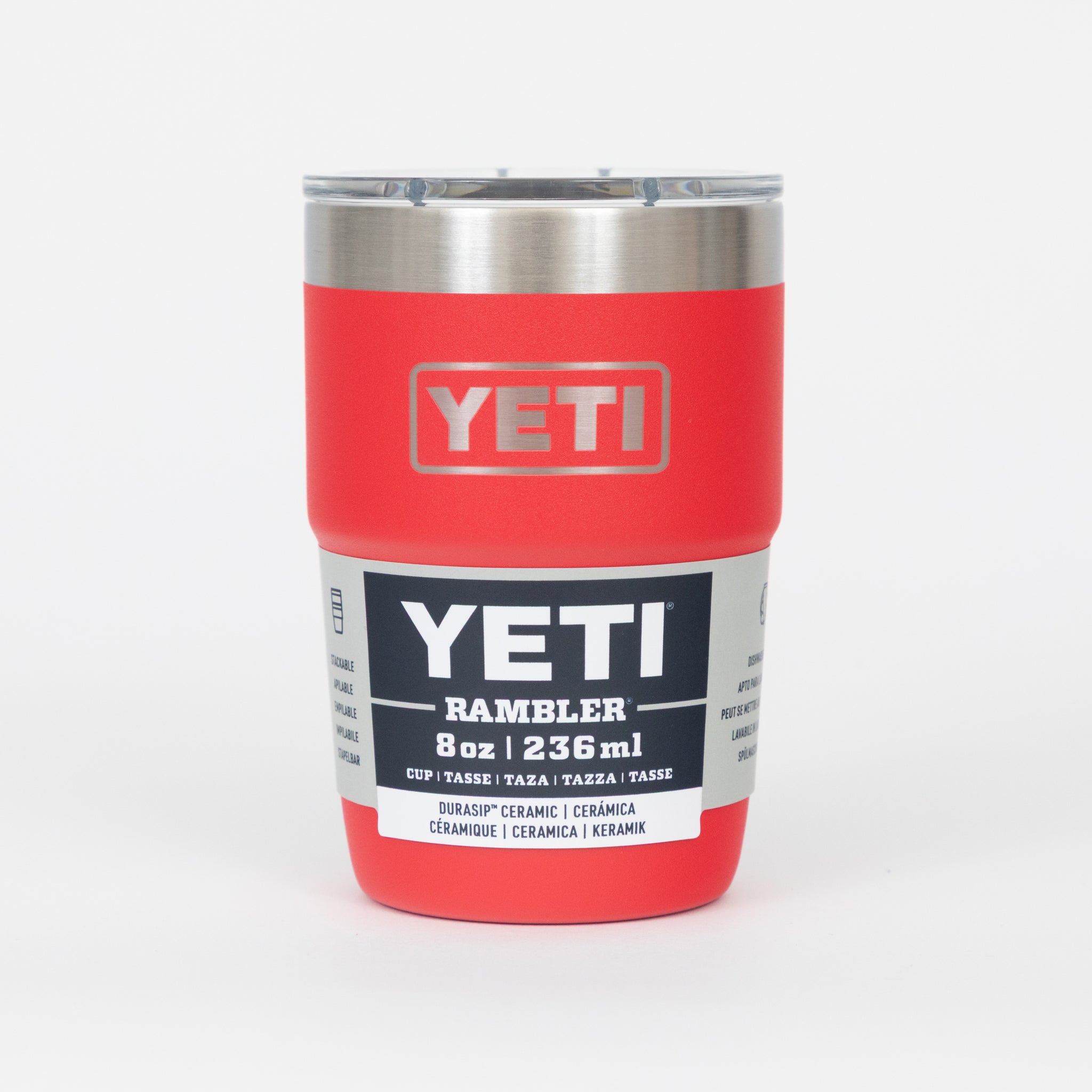 YETI Rambler® 8 oz (236 ml) Stackable Ceramic Cup in Rescue Red