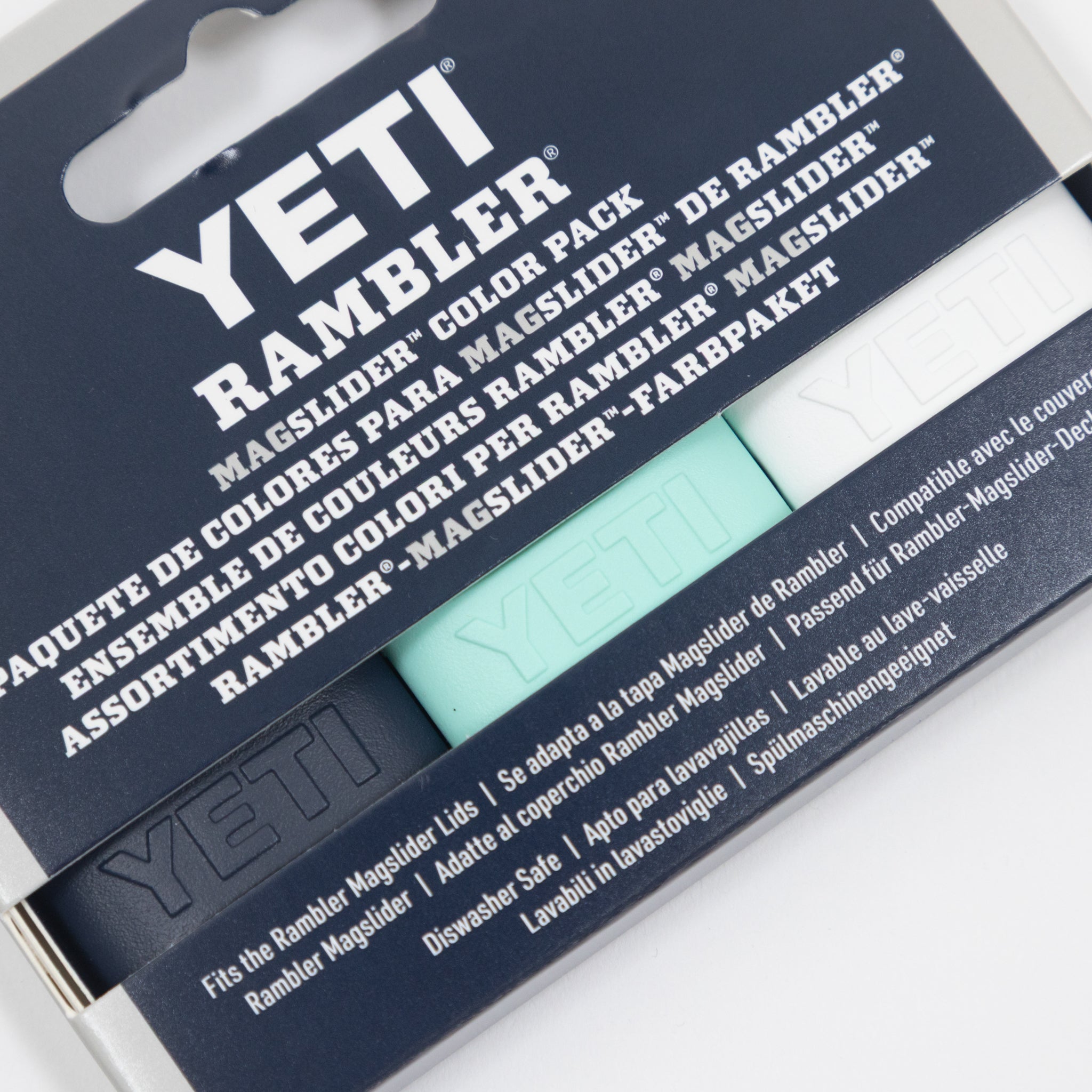 YETI Rambler® MagSlider™ Colour Pack in Navy, Seafoam & White