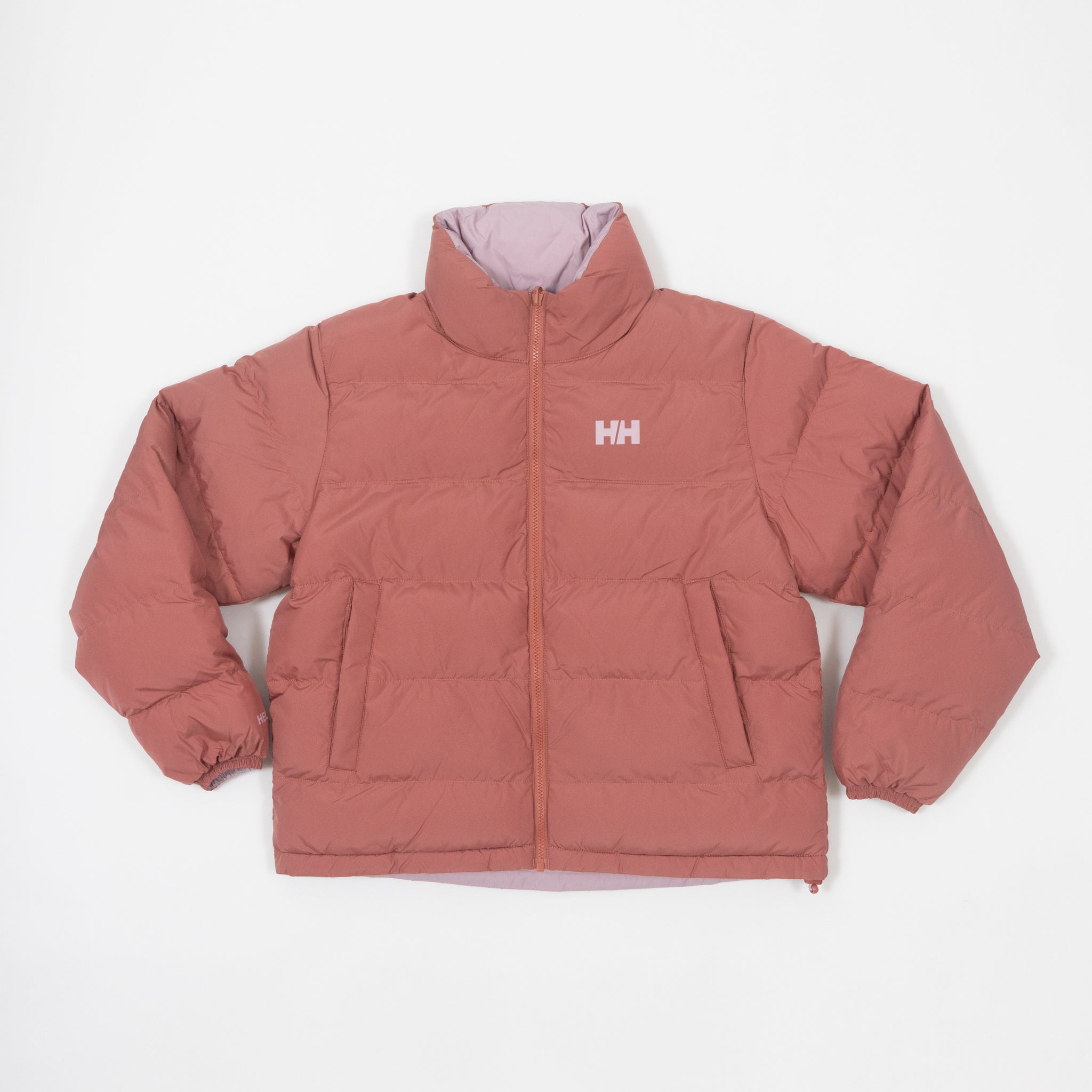 Womens HELLY HANSEN YU 23 Reversible Puffer Coat in PINK