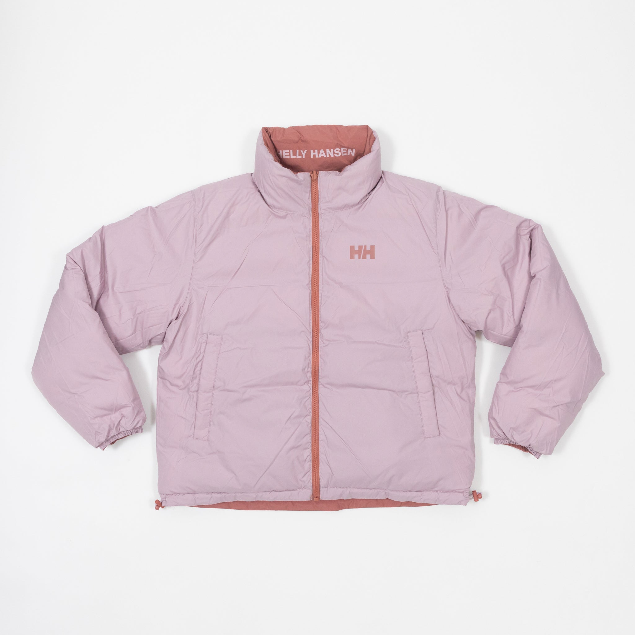 Womens HELLY HANSEN YU 23 Reversible Puffer Coat in PINK