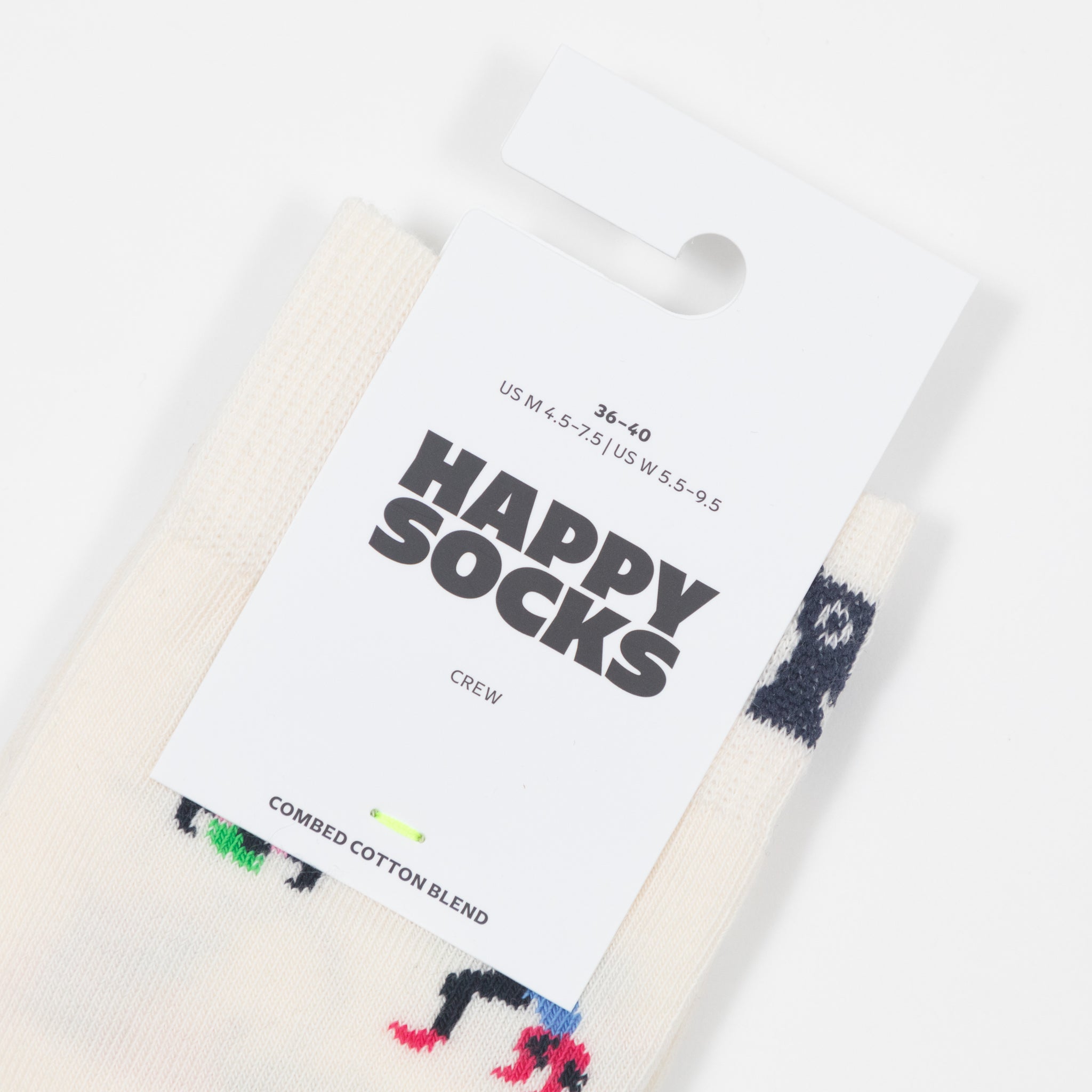 HAPPY SOCKS Yoga Socks in CREAM