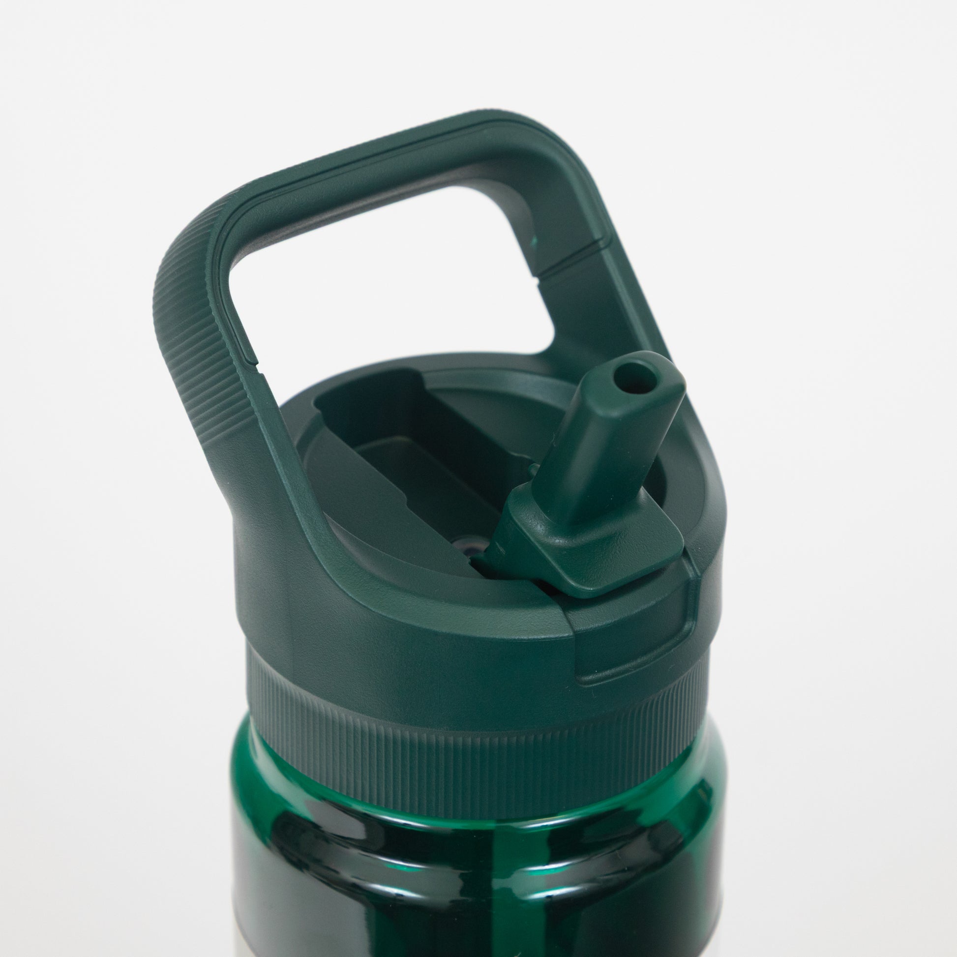Yeti Green water bottle with straw cap