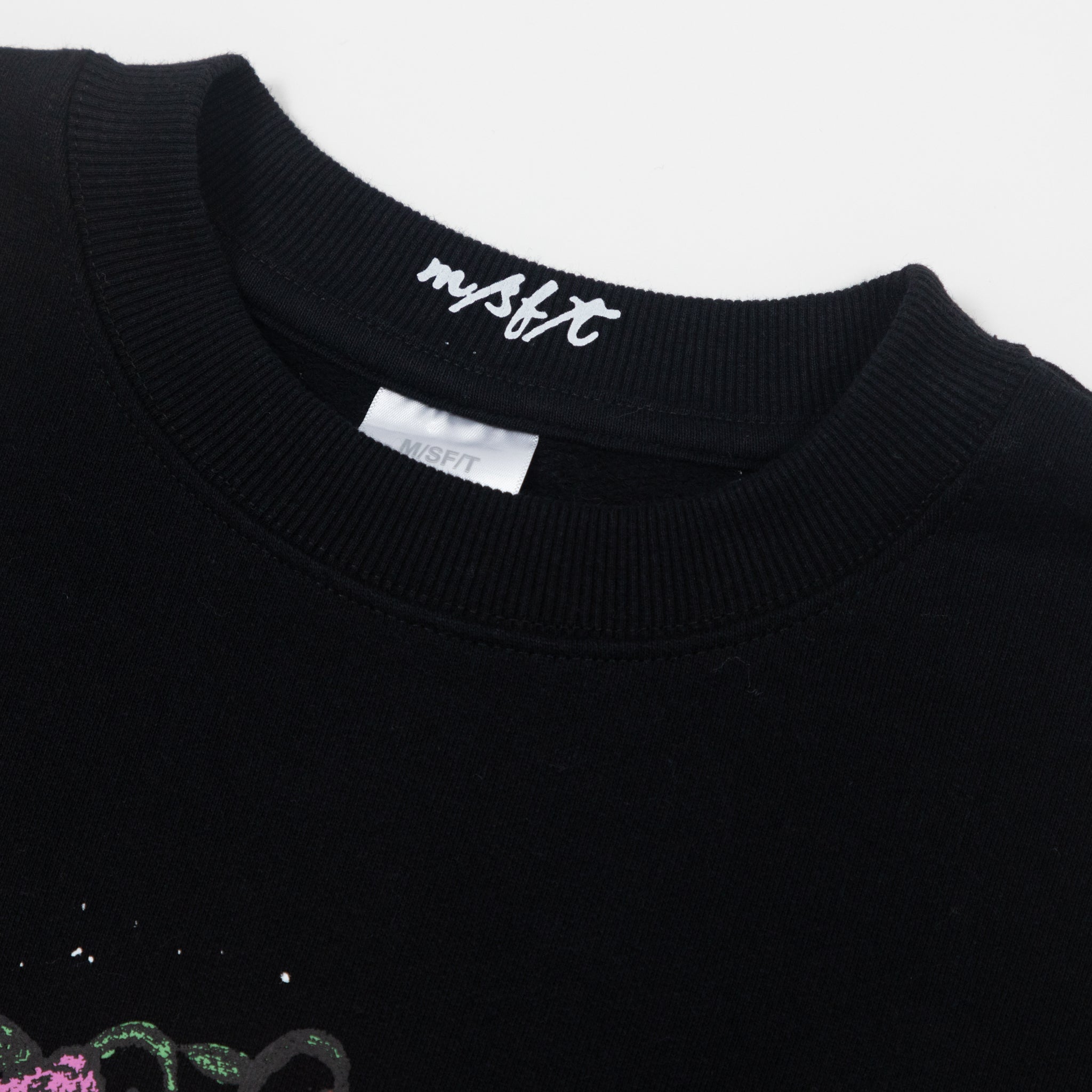 Womens MISFIT SHAPES Young Warmer Sweatshirt in BLACK