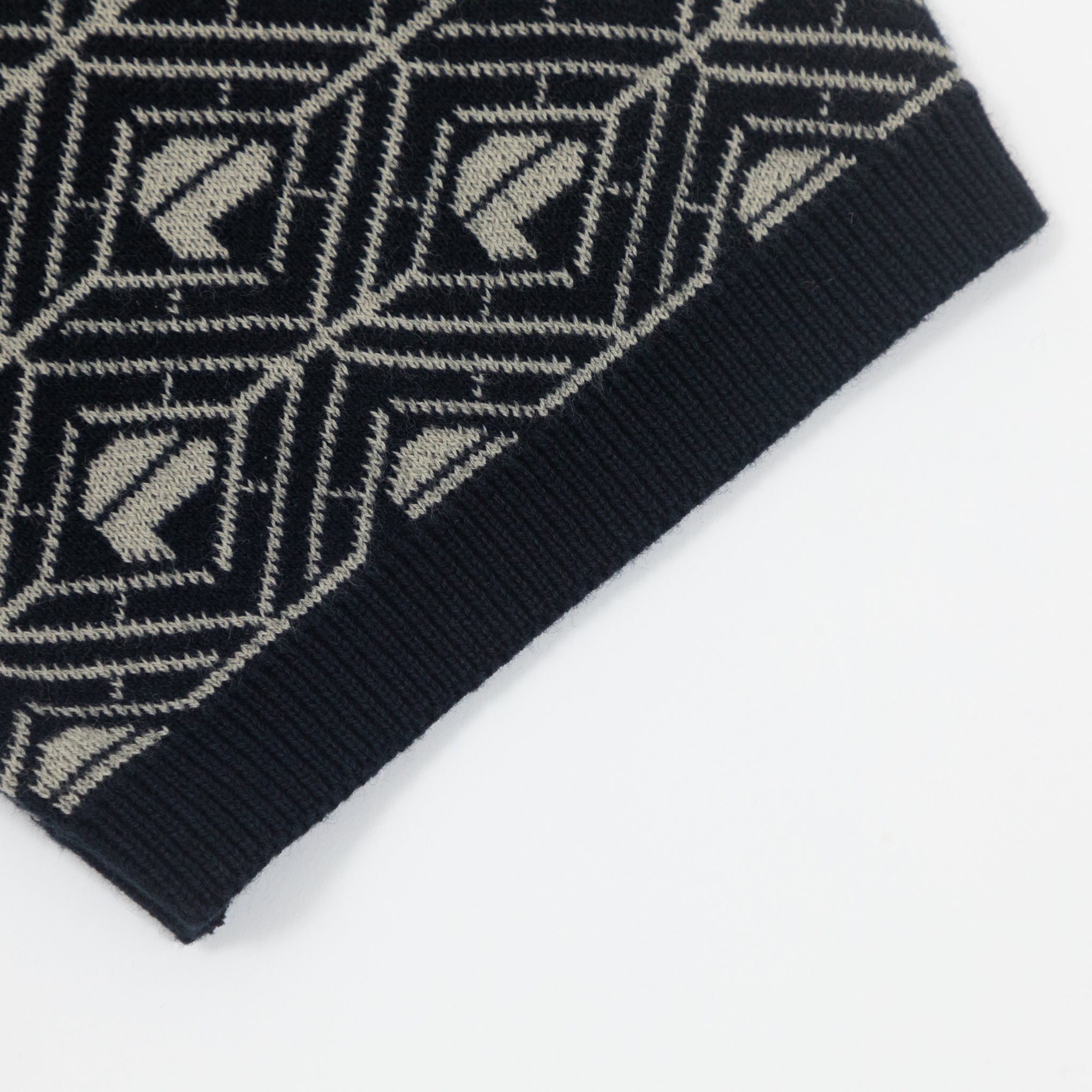 FILA Zano Geo Pattern Polo Shirt in BLACK