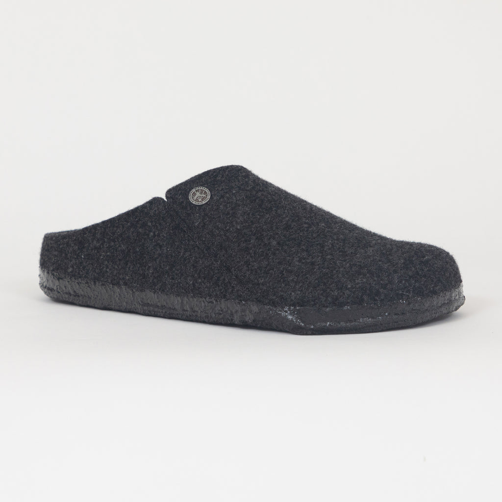 BIRKENSTOCK Zermatt Wool Felt Slippers in ANTHRACITE