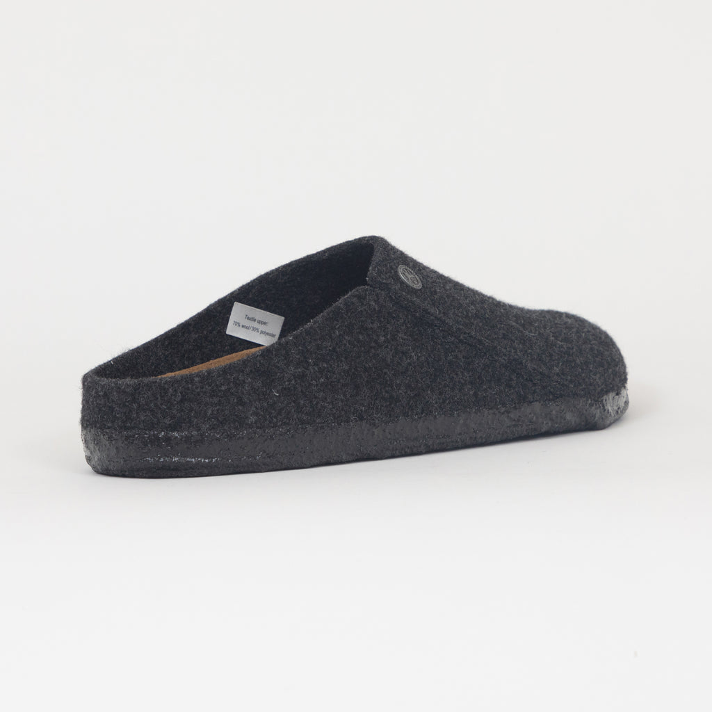 BIRKENSTOCK Zermatt Wool Felt Slippers in ANTHRACITE