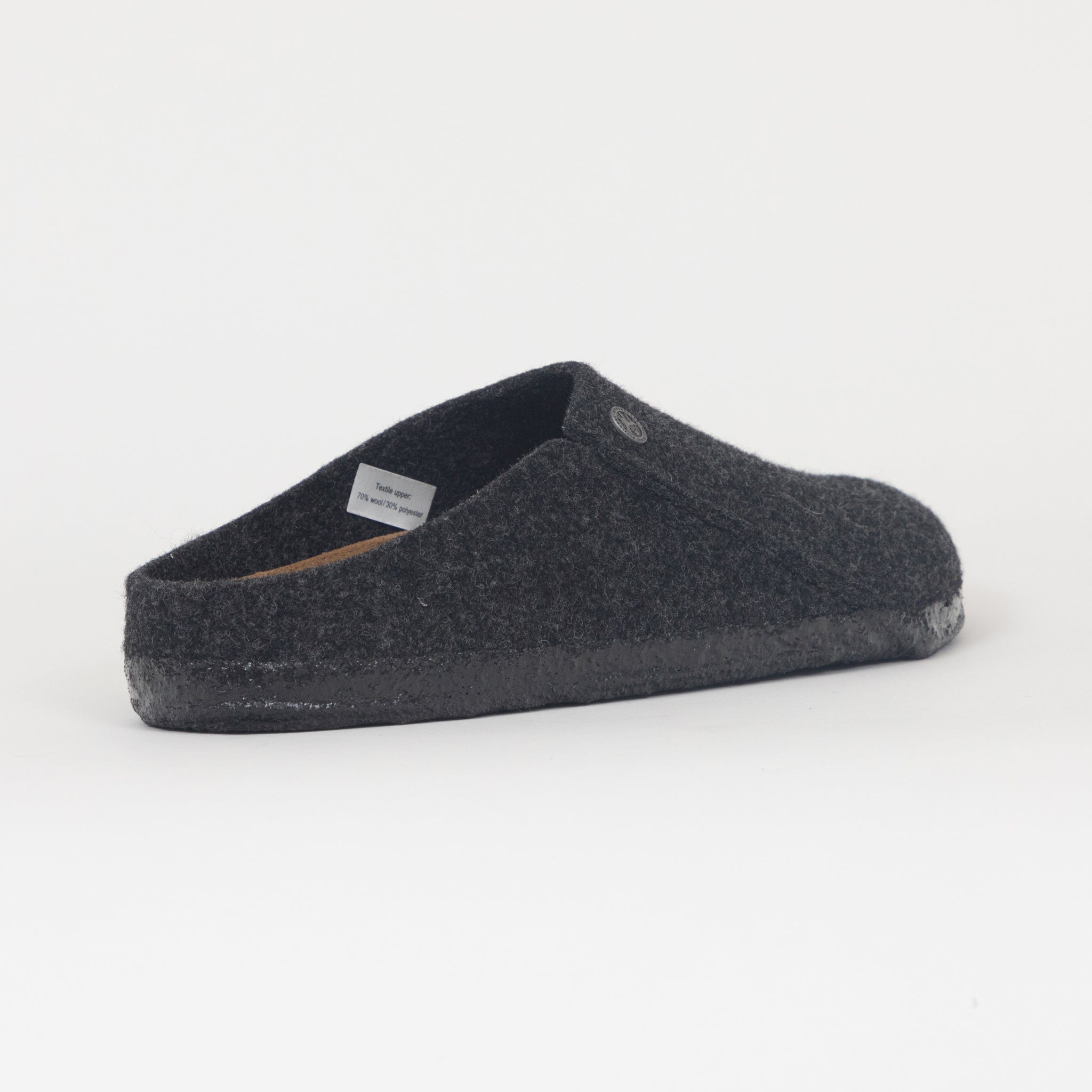 BIRKENSTOCK Zermatt Wool Felt Slippers in ANTHRACITE