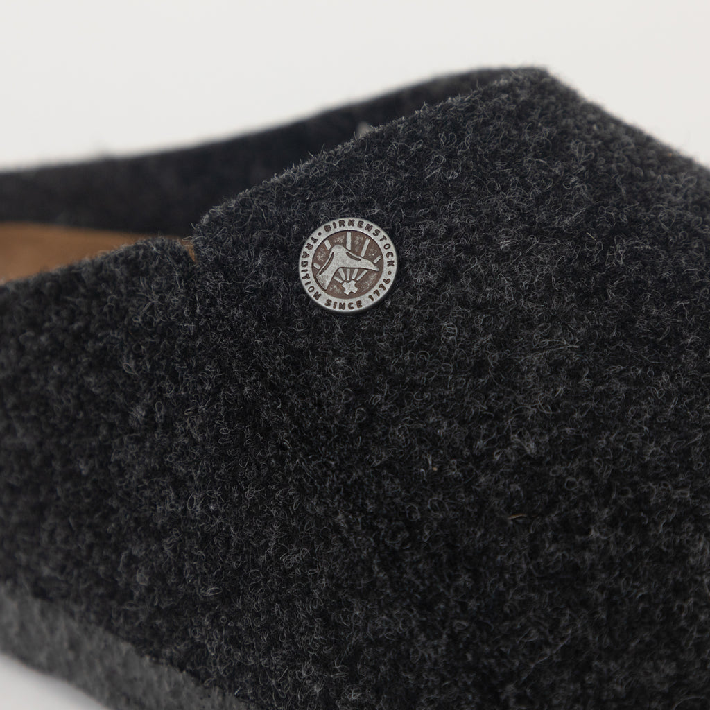BIRKENSTOCK Zermatt Wool Felt Slippers in ANTHRACITE