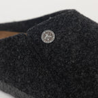 BIRKENSTOCK Zermatt Wool Felt Slippers in ANTHRACITE