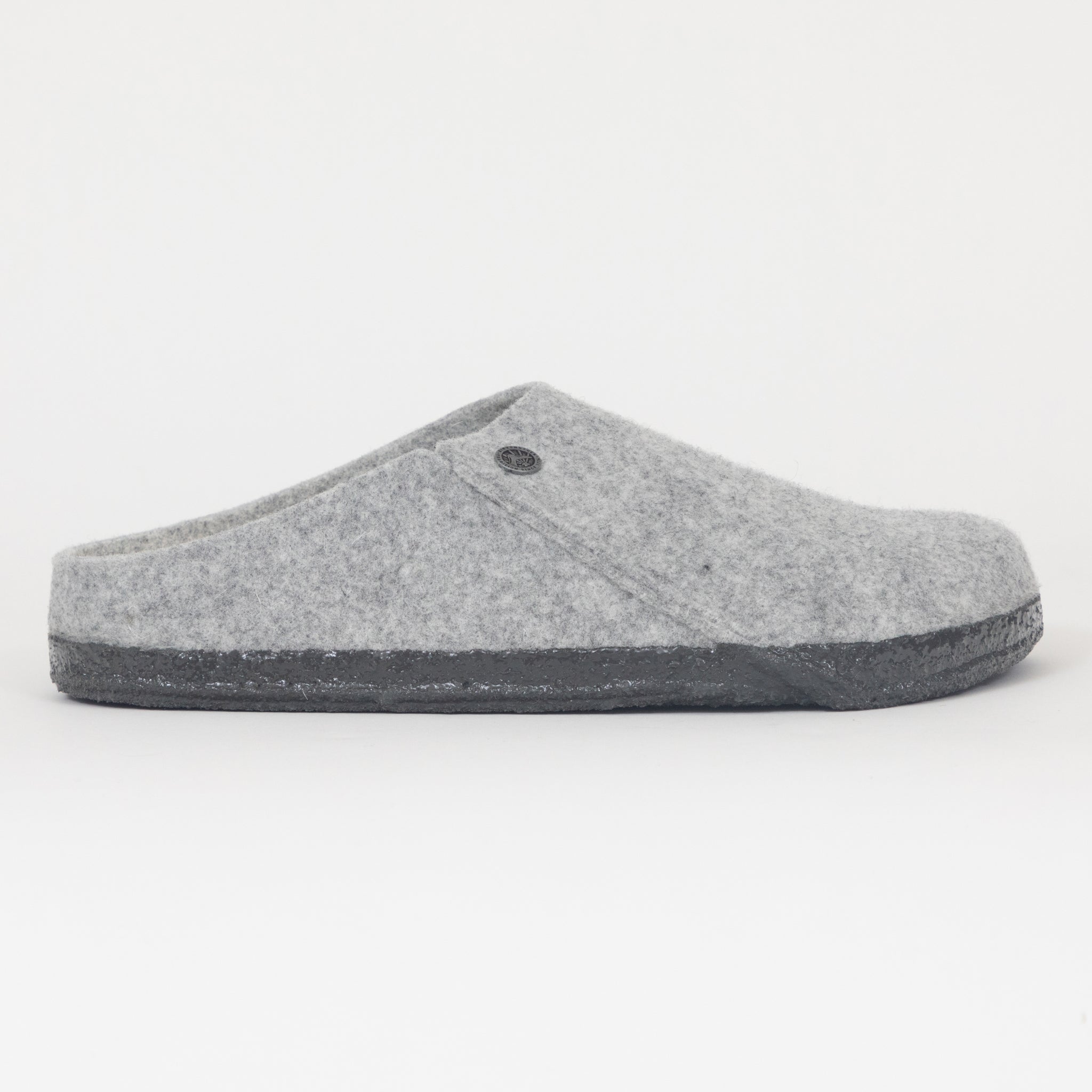 BIRKENSTOCK Zermatt Wool Sherling Slippers in LIGHT GREY