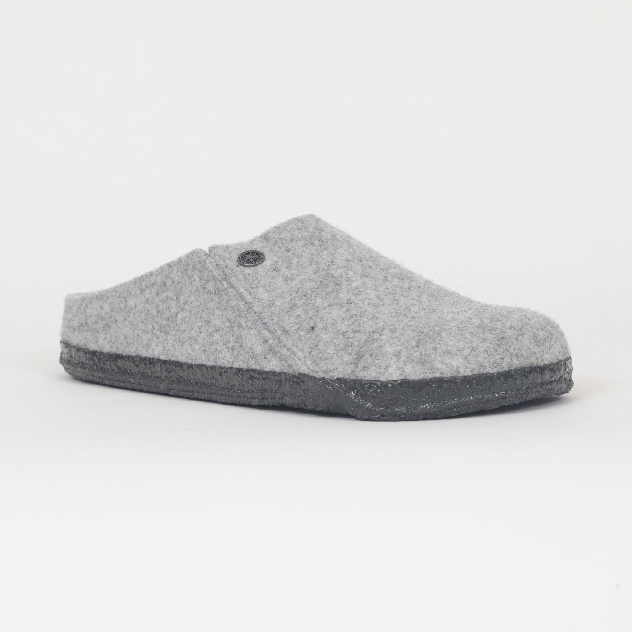 BIRKENSTOCK Zermatt Wool Sherling Slippers in LIGHT GREY