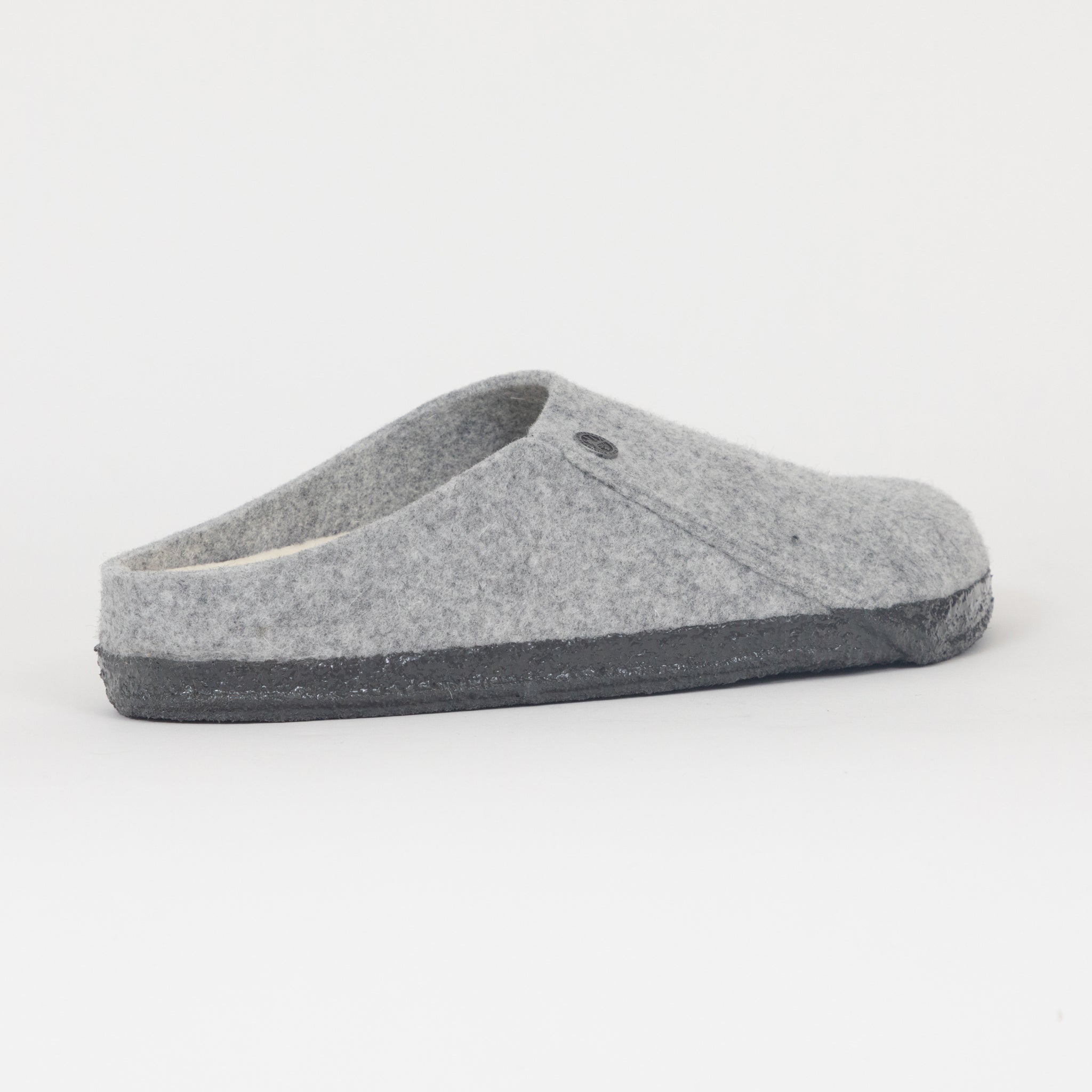 BIRKENSTOCK Zermatt Wool Sherling Slippers in LIGHT GREY