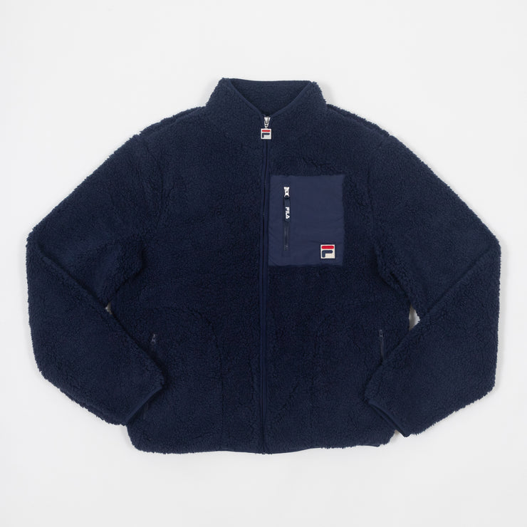 FILA Cormac Zip Through Fleece Jacket in NAVY