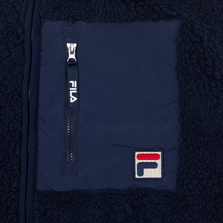 FILA Cormac Zip Through Fleece Jacket in NAVY