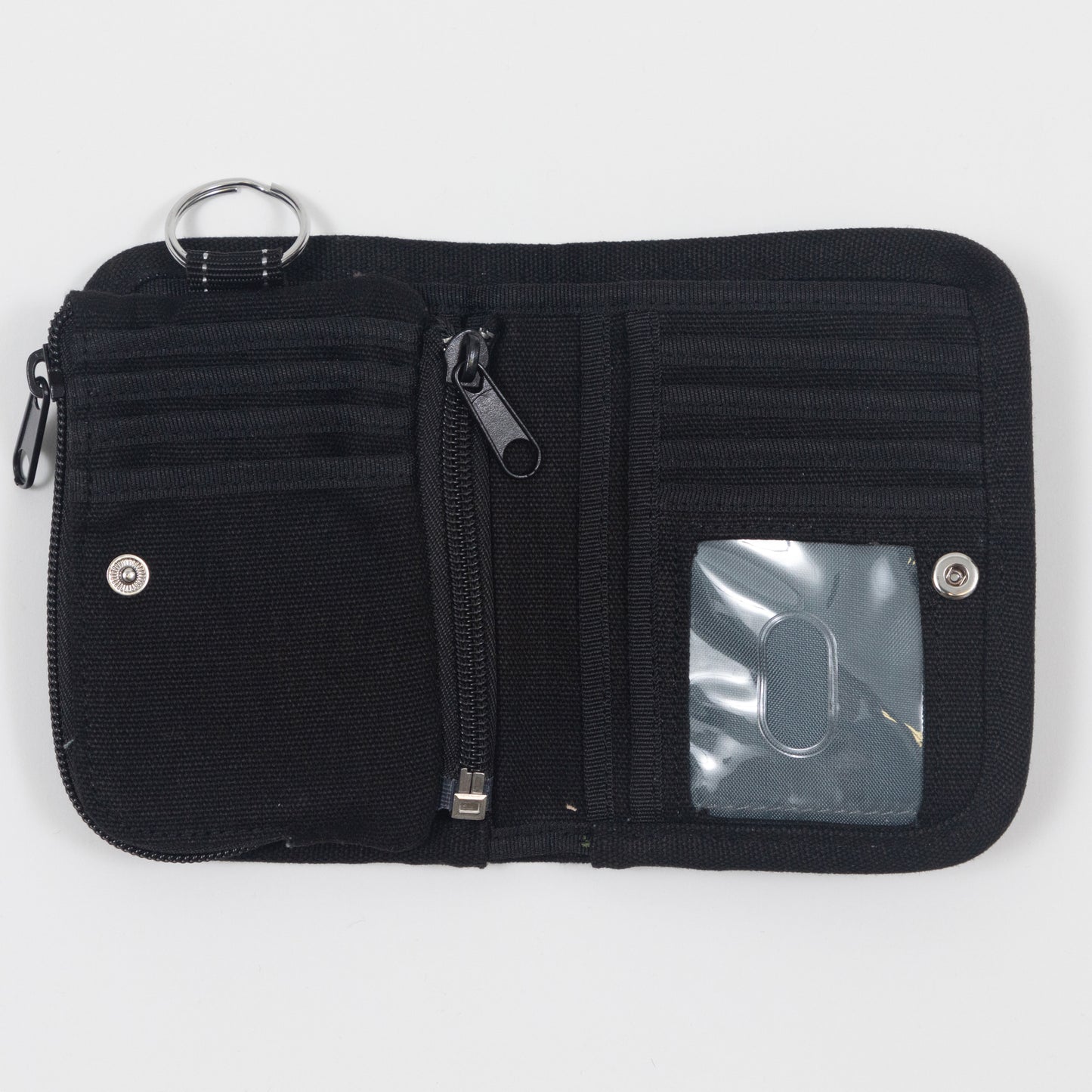 KAVU Zippy Bi-fold Wallet in BLACK