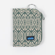 KAVU Zippy Bi-fold Wallet in GREEN