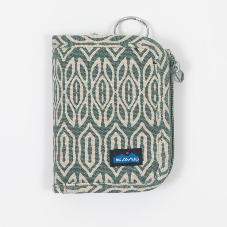 KAVU Zippy Bi-fold Wallet in GREEN