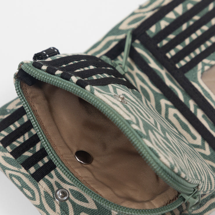 KAVU Zippy Bi-fold Wallet in GREEN