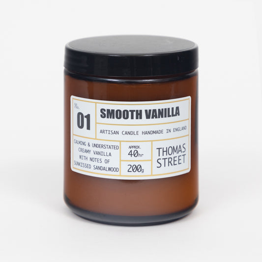 THOMAS STREET CANDLES #01 Smooth Vanilla Scented Candle (200g)