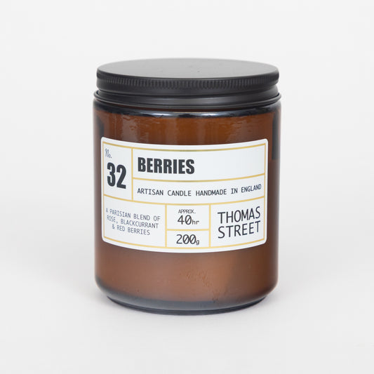 THOMAS STREET CANDLES #32 Berries Scented Candle (200g)