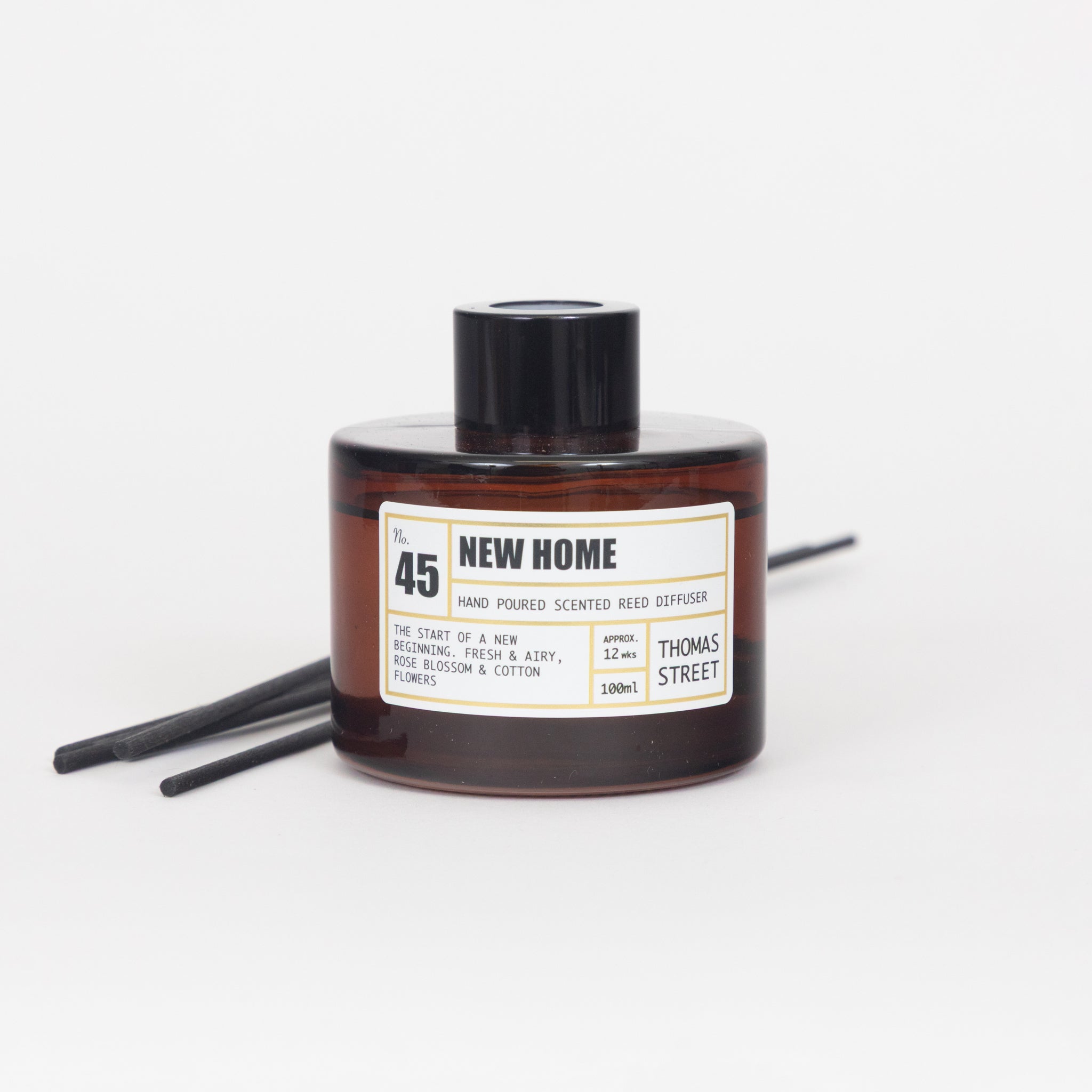 THOMAS STREET CANDLES #45 New Home Scented Reed Diffuser (100ml)