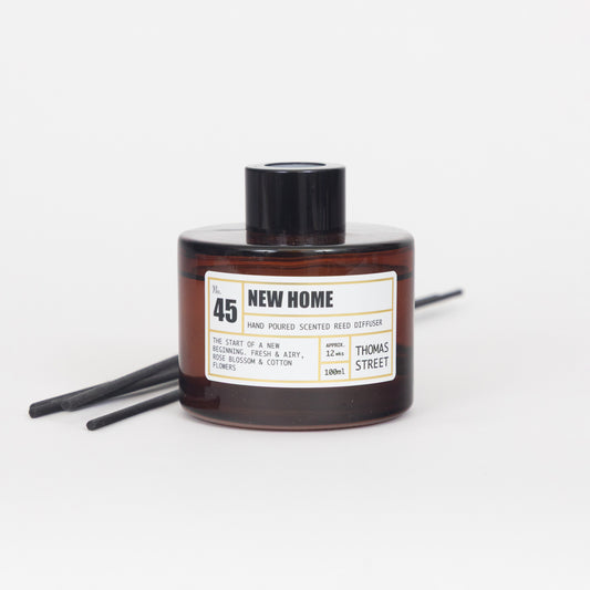 THOMAS STREET CANDLES #45 New Home Scented Reed Diffuser (100ml)