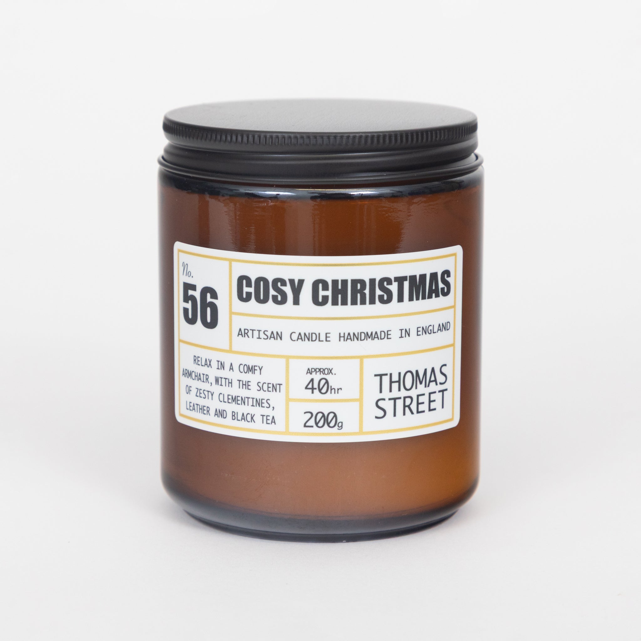 THOMAS STREET CANDLES #56 Cosy Christmas Scented Candle (200g)