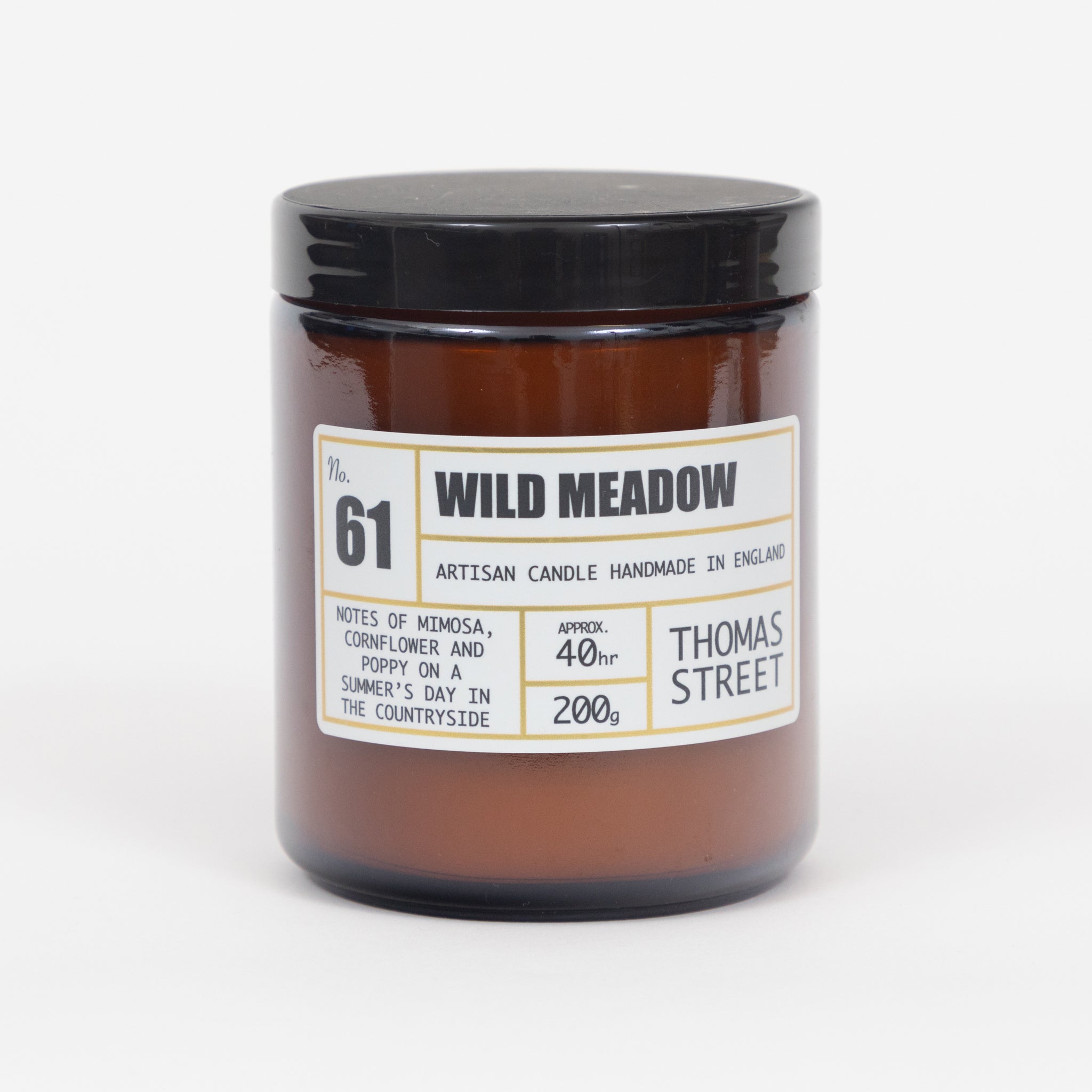 THOMAS STREET CANDLES #61 Wild Meadow Scented Candle (200g)