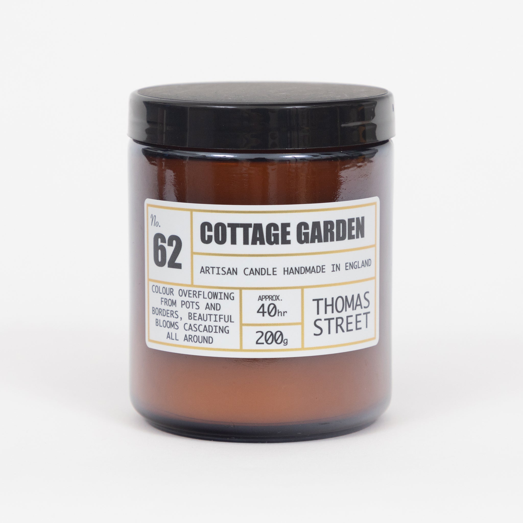 THOMAS STREET CANDLES #62 Cottage Garden Scented Candle (200g)