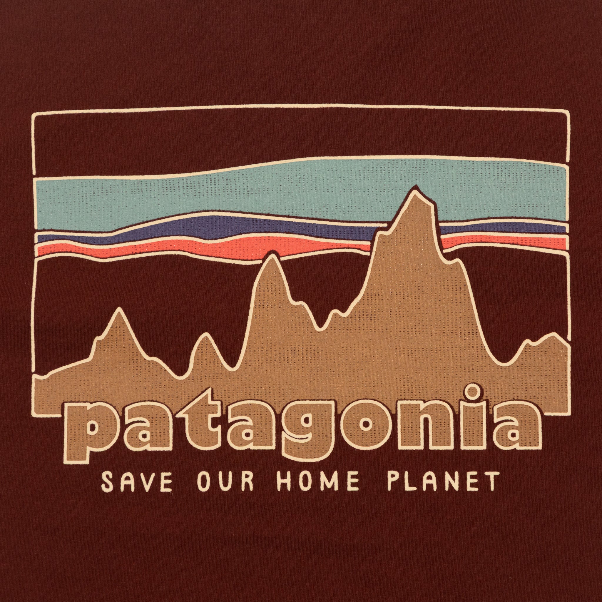 PATAGONIA '73 Skyline Organic T-Shirt in DRIED VANILLA