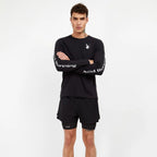 ACID RUNNING Long Sleeve T-Shirt in Black