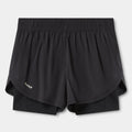 Women's ACID RUNNING 2-in-1 Shorts in Black