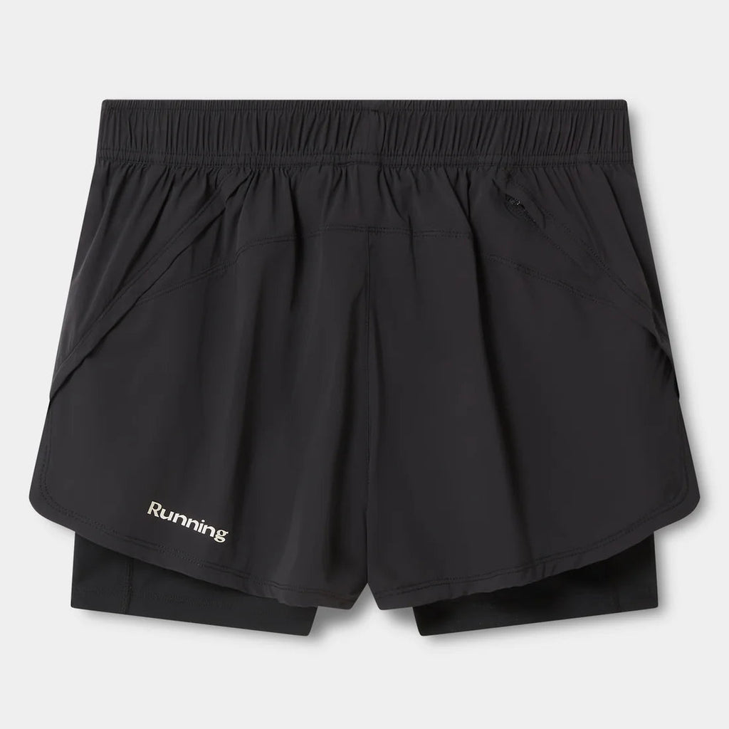 Women's ACID RUNNING 2-in-1 Shorts in Black