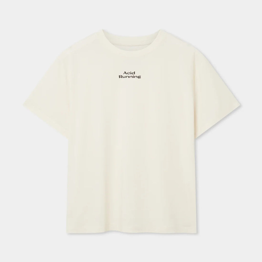 Women's ACID RUNNING Logo T-Shirt in Bone