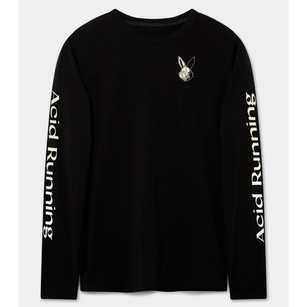Women's ACID RUNNING Long Sleeve T-Shirt in Black