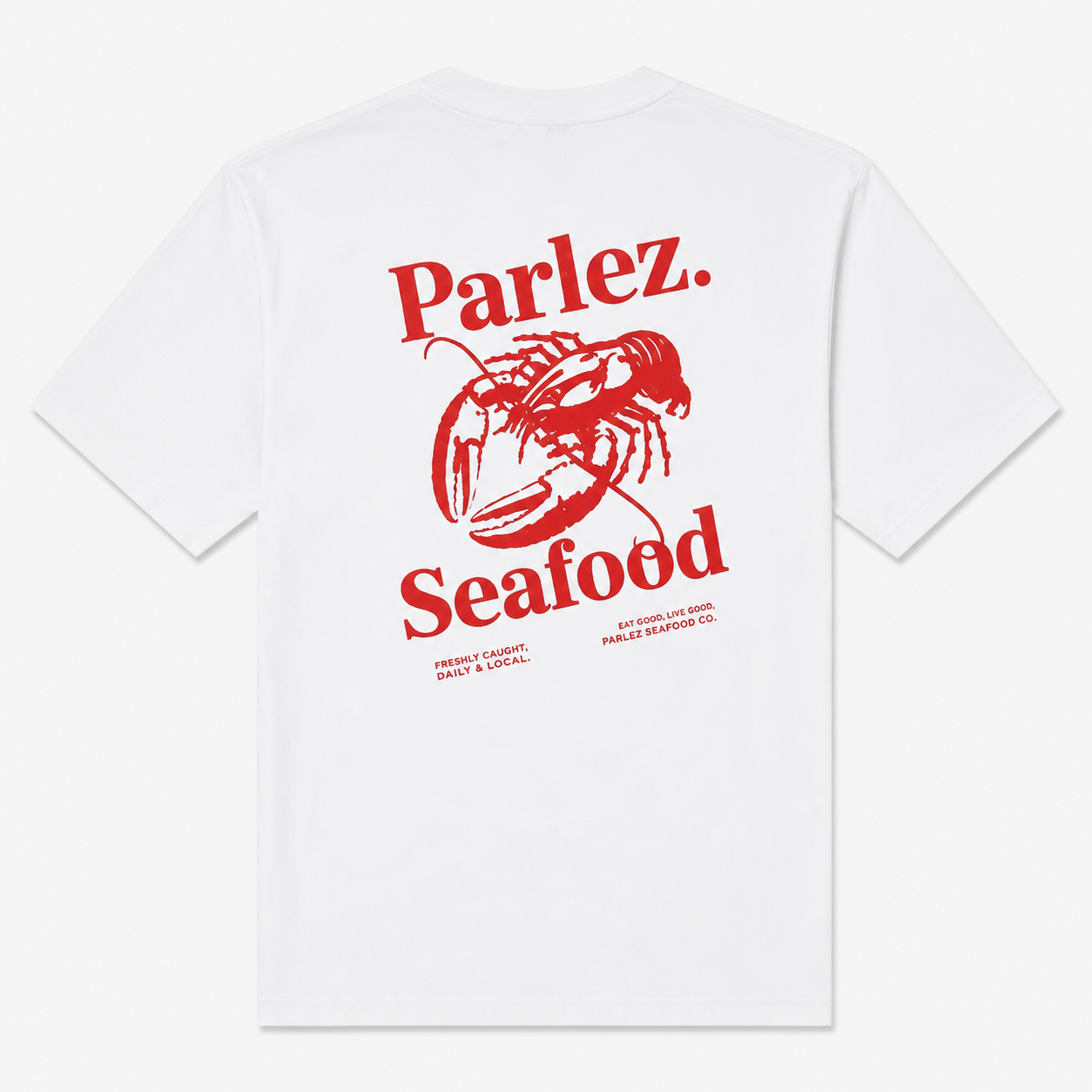 PARLEZ Slip Lobster T-Shirt in White