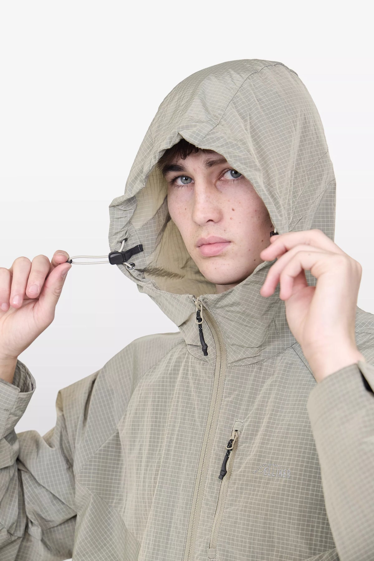 ELLIKER Arkle Ripstop Jacket in Stone