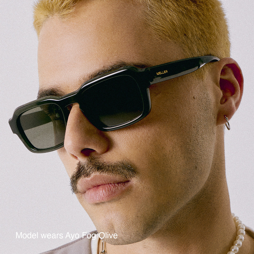 Meller Ayo Square Sunglasses in Sage Green CACTWS UK