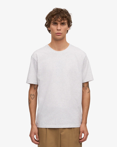 COLORFUL STANDARD Organic Cotton Tee in Snow Melange