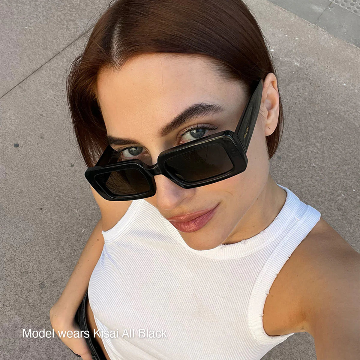 MELLER Kisai Slim Sunglasses in ALL BLACK