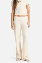 Womens BRIXTON Siesta Knit Trousers in Whitecap