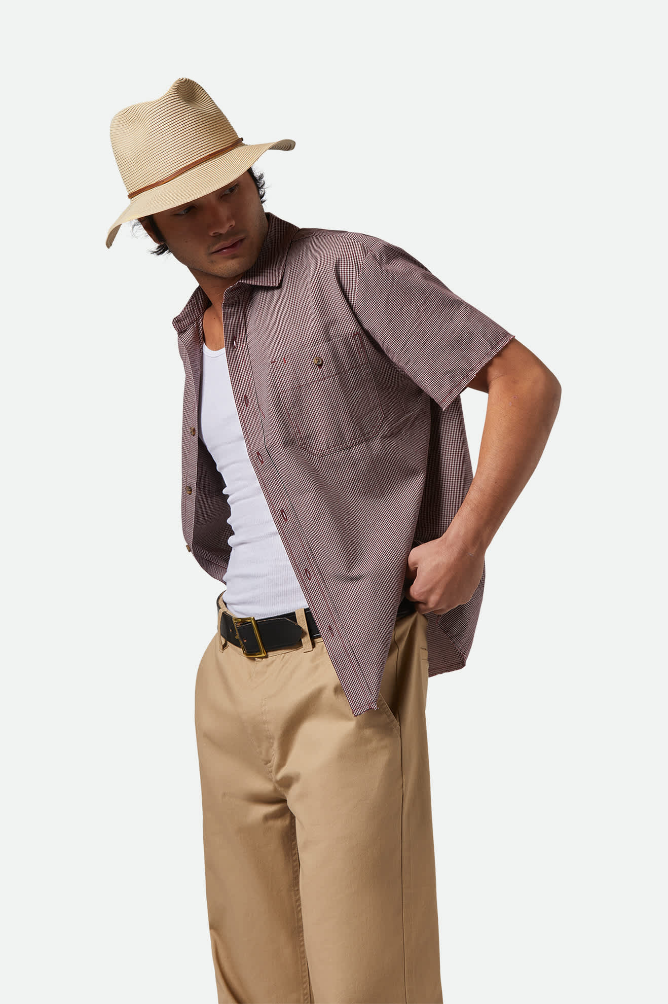 brixton fedora worn by man