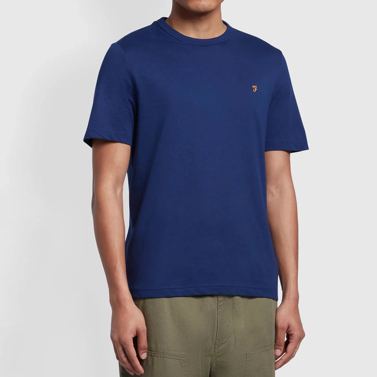 FARAH Danny Short Sleeve T-Shirt in DARK NAVY