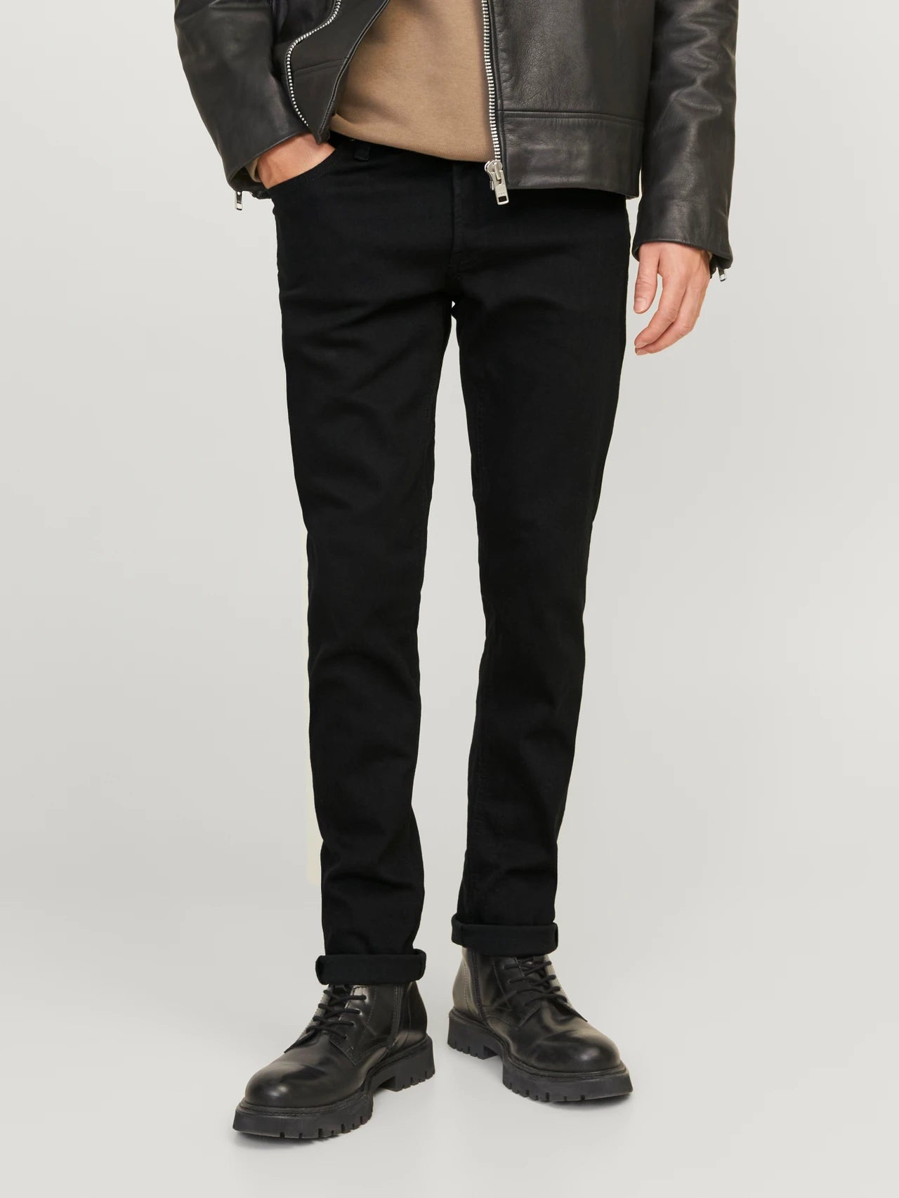 JACK & JONES Glenn Original 816 Slim Fit Jeans in BLACK DENIM