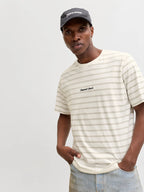 JACK & JONES Stripe T-Shirt in SEAGRASS