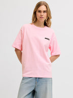 Womens JJXX Welcome to Spain Ibiza T-Shirt in PINK