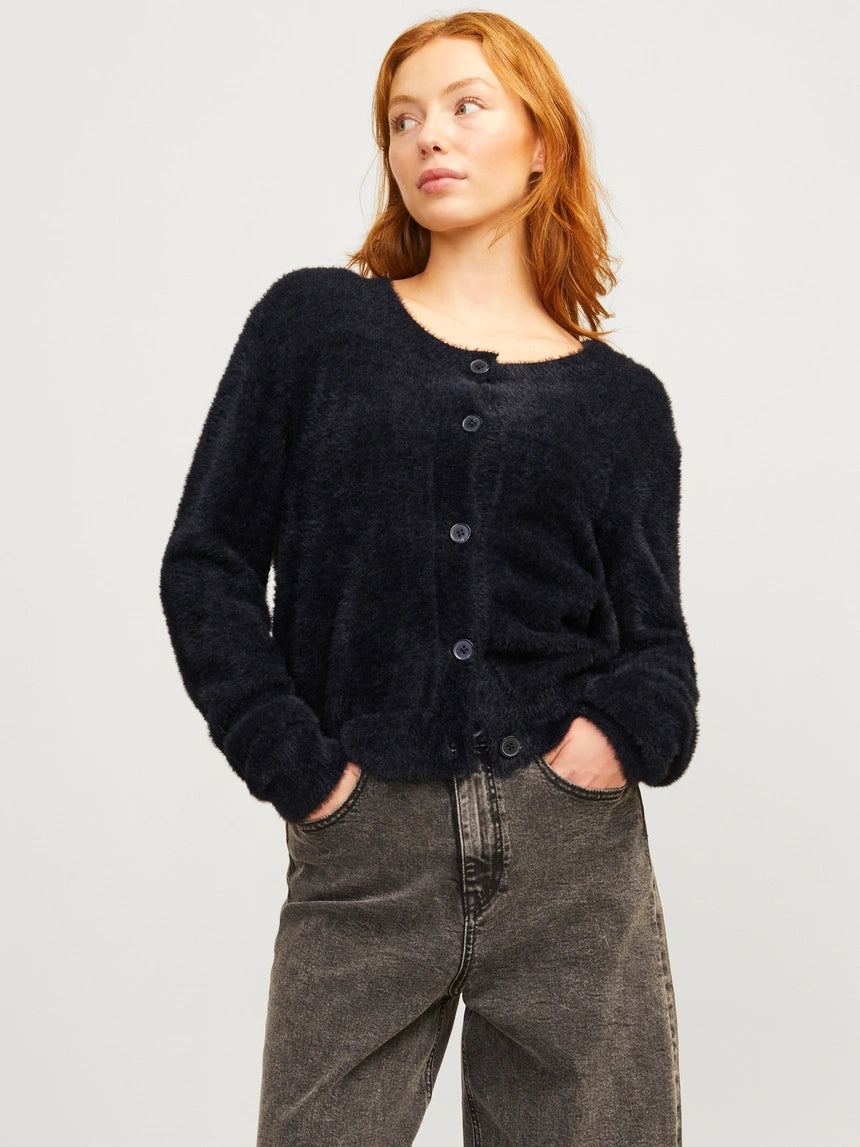 Womens JJXX Olivia Knit Cardigan in BLACK XS