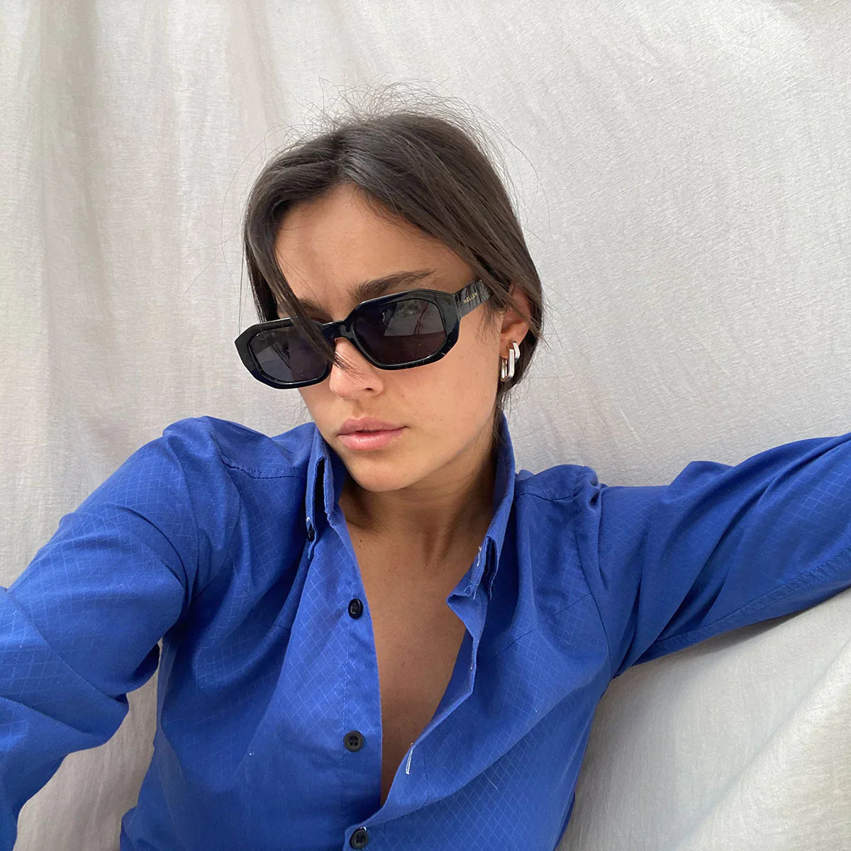 MELLER Kessie Square Sunglasses in BLACK