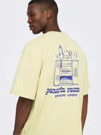 ONLY & SONS Peanuts Back Life Oversized T-Shirt in YELLOW