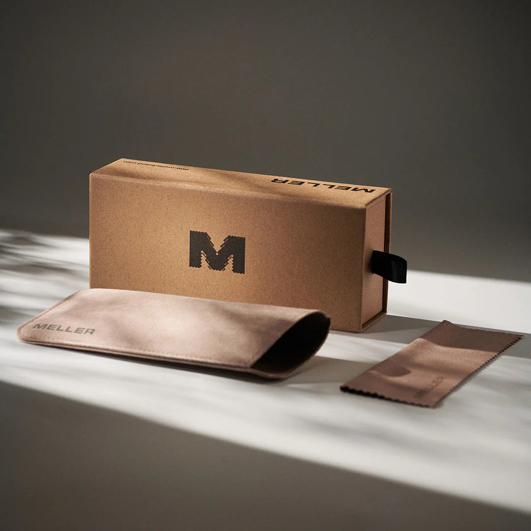 MELLER Aldabra Geometric Metal Sunglasses in GOLD OLIVE